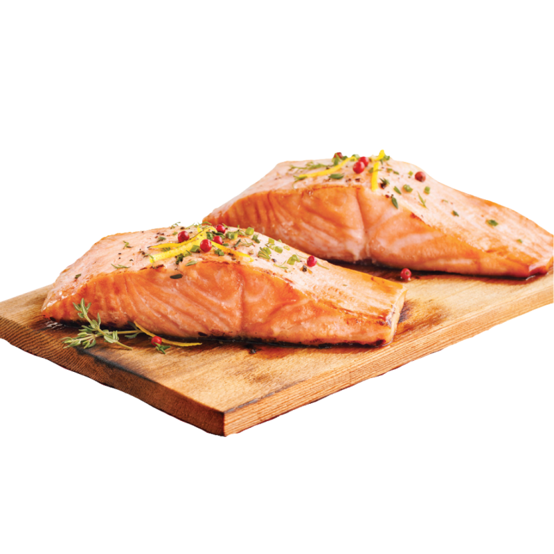 Saumon Planche Cèdre Érable Et BBQ